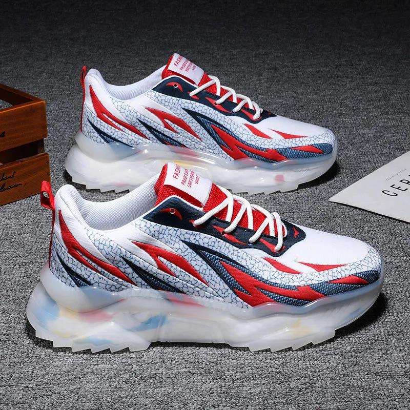 Summer Breathable Men's Shoes Casual All-match Sports Running Shoes Mesh Trend Shoes