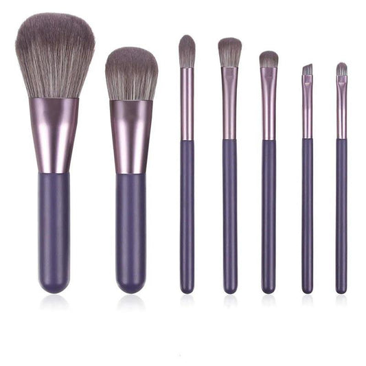 7 Piece Portable Soft Makeup Brush Set, Eye Shadow Foundation Powder Eyelash Lips Concealer Blush Makeup Brush Set