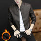 Men Leather Jacket Fashion Autumn Motorcycle PU Leather Winter Bomber Jackets Outerwear Leather Coat