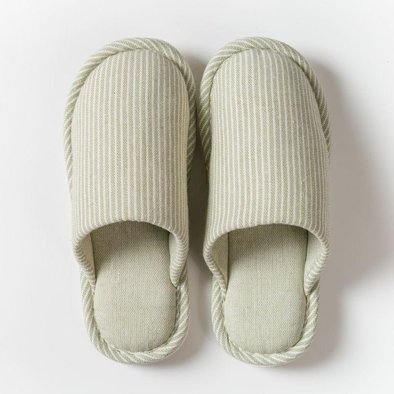 Spring and Autumn Simple Indoor Slippers Anti-skid Soft Bottom Men's Cotton Slippers