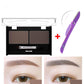 Eyebrow powder sweat-proof color eyebrow eye shadow Send eyebrow brush eyebrow knife two-color