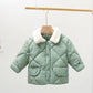 Girls' Padded Warm and Windproof Jacket Plus Velvet Thick Winter Clothes