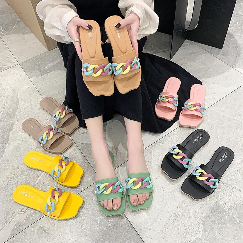 Slippers Women's Outerwear Summer Fashion Sandals Girls Heart Beach Shoes Slippers Women