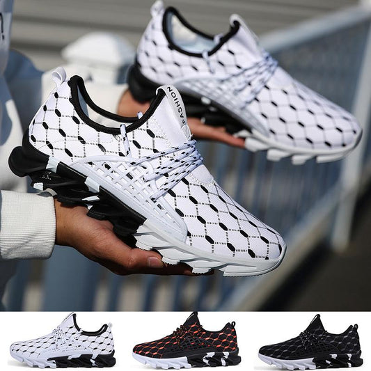 Men's Fashion Printed Sports Running Shoes Breathable Outdoor Casual Shoes Plus Size 39-47