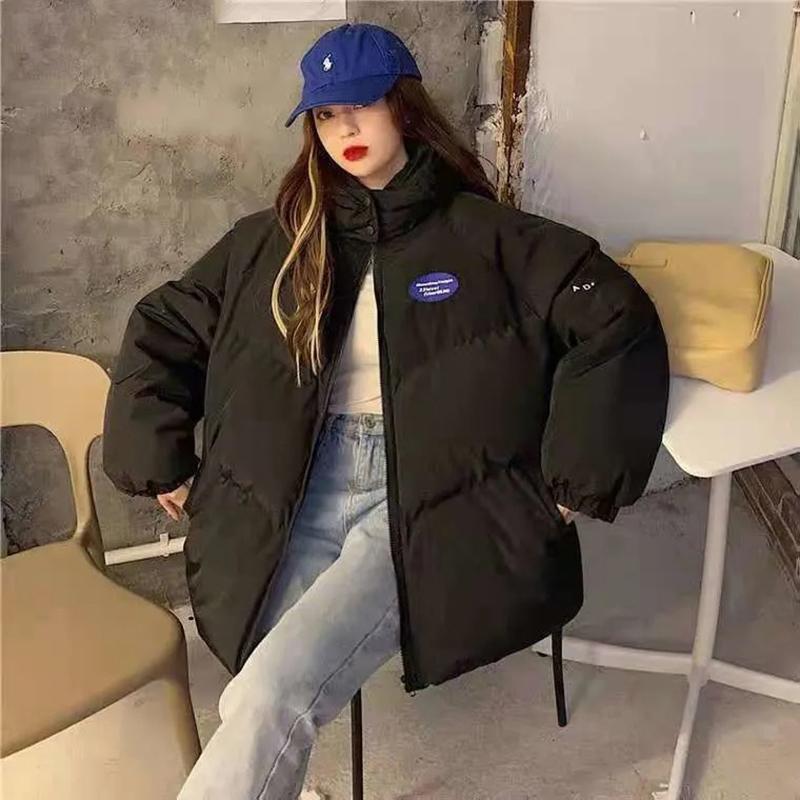 Down Padded Jacket Women's Padded Jacket Winter Student Loose Padded Jacket Bread Coat Thickened Windproof Jacket Warm Coat