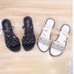 Outing Two-wear Slippers Women's Summer Fashion Out-wearing Rhinestone All-match Dual-use Sandals Flat Summer Sandals