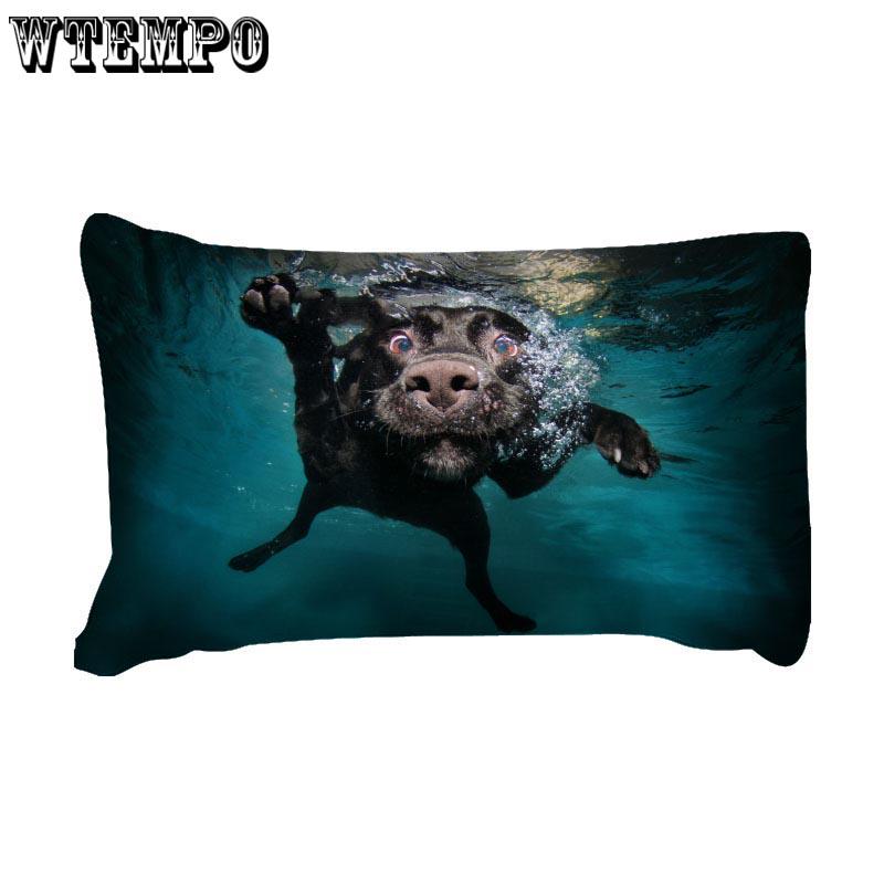 Cute Swiming Dog Bedding Sets Kids Duvet Cover Set Luxury Personalise 3D Pattern Bedding Set