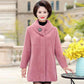 Imitation Mink Velvet Coat Female Middle-aged Mother Autumn and Winter Noble and Thick Mid-length Coat