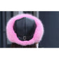 Women's Winter Hat Imitated Fox Fur Ball Plush Beret All-match Adjustable Hat Warm Cold Proof Ear Protection Hat Solid Fluffy Plushy Top Cap Fur Hat