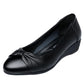 Office Shoes Women Wedges Heels Patent Leather Black Shoes Work Ladies Shoes Fashion Designer Elegant Slip on Zapatos