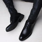 Men's Business Leather Shoes British Lacing Shoes Youth Formal Dress Simple All Match Wedding Moccasin Shoes