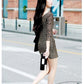 Autumn and Winter Fashion Bag Hip Sexy Dress Mid-length Long-sleeved V-neck Sweater