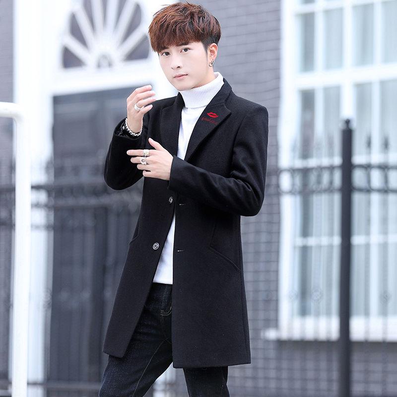 Winter Wool Coat Slim Fit Jackets Mens Casual Warm Outerwear Jacket and coat Men Pea Coat Size M-3X