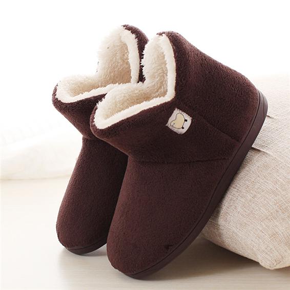 Men Women Winter Slippers Velvet Warm Tube Thickening Indoor Cotton Shoes Non-slip Thick Bottom Couple Wear
