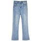 Blue / Black Straight Hairs Pants Spring Autumn High Waist Slim Slim Micro Jeans Ladies