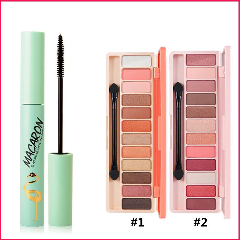 Eye shadow mascara eyeliner set mascara female waterproof slender curl anti-sweat does not fade
