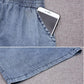 WTEMPO Denim Suit Women's Plus Size 2pcs Suit  Spring and Summer Short  Sleeve Loose Casual Two-piece Set