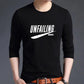 Autumn Men's Long-sleeved T-shirt Bottoming Shirt Slim Trend Printing Top Student T-shirt Round Neck Pullover