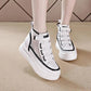 Spring and Autumn Fashion High-top Women's Shoes Korean Style All-match Sports Casual Shoes Student Tide Board Shoes