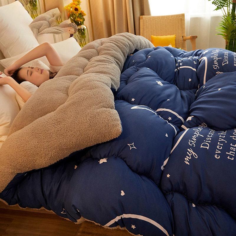 Winter Thick 5kg Lamb Velvet Quilt Spring and Autumn Single and Double Air Conditioning Quilt To Keep Warm In Winter
