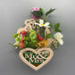 Living Room Bedroom Wall Hanging Piece Flower Basket Simple Small Decorations Wall Hanging Simulation Flower Set Silk Flower Artificial Flower Home
