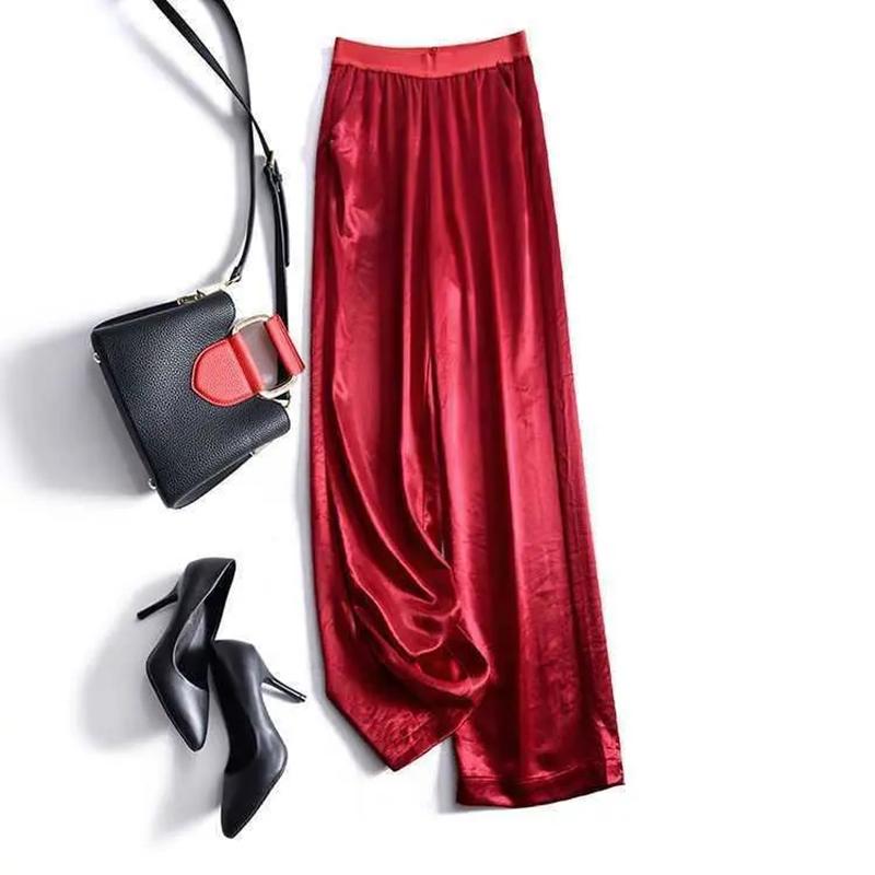 Summer Loose Pants for Women Plus Size Baggy Long Trousers Thin Flared Pants Women Fashion Casual Bottoms