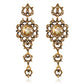 Creative Bohemian Retro Water Drops Tassel Long Earrings Jewelry Set Gifts fit with Wedding Dress
