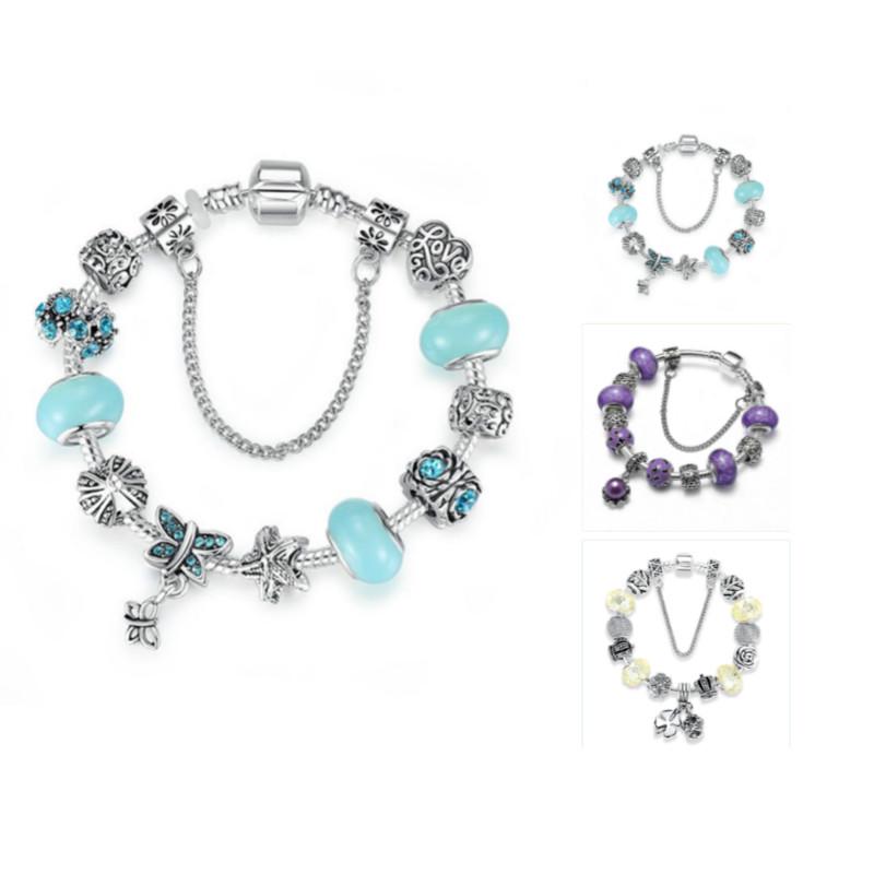 Diy Beads Elegant Crystal Beads 3 Kinds of Elegant Tassel Bracelet Charm Bracelet for Women