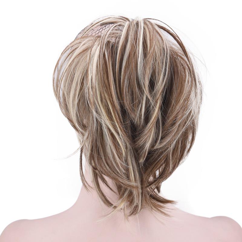 Scrunchy Bun Synthetic Hair Extension Hairpieces for Women Messy Bun Chignon Hair Band Wrap Ponytail