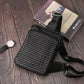 Chest Bag Men Waterproof Large Capacity Woven Crossbody Bag Outdoor Leisure Sports Shoulder Bag