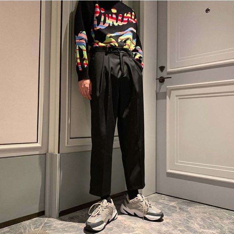 Spring and Summer Hanging Loose Casual Cropped Trousers