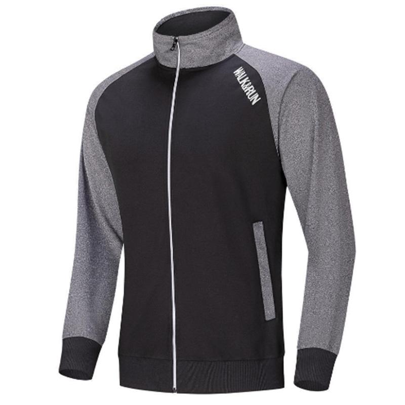 Track and Field Quick-drying Training Jacket Stand-up Collar Sweater Men's Casual Sportswear European Code Outdoor Sports Student Tops