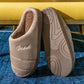 Winter Home Indoor Warmth Couple Plush Household Non-slip Platform Confinement Shoes