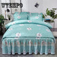Bed Skirt  Bedding Set European Line Duvet Quilt Cover