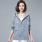 Spring Autumn Large Size 3XL Hooded Windbreaker Coats Women's Trench Coat 2021 New Thin Female Coat Casual Outerwear