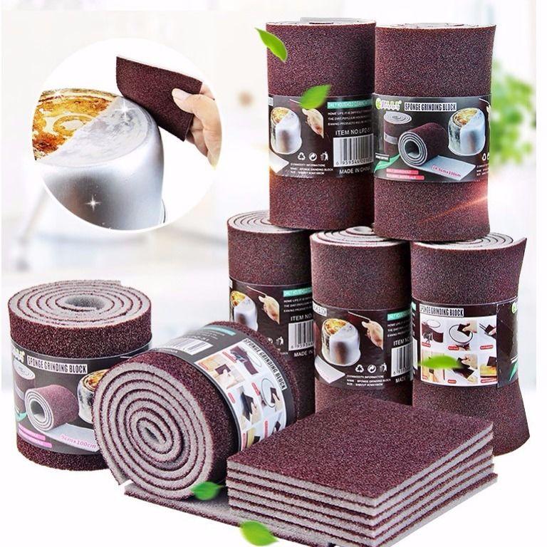 Cutable Emery Rag Household Cleaning Dishwashing Sponge To Wipe Off Rust Brush Dishwashing Cloth Scouring Pad