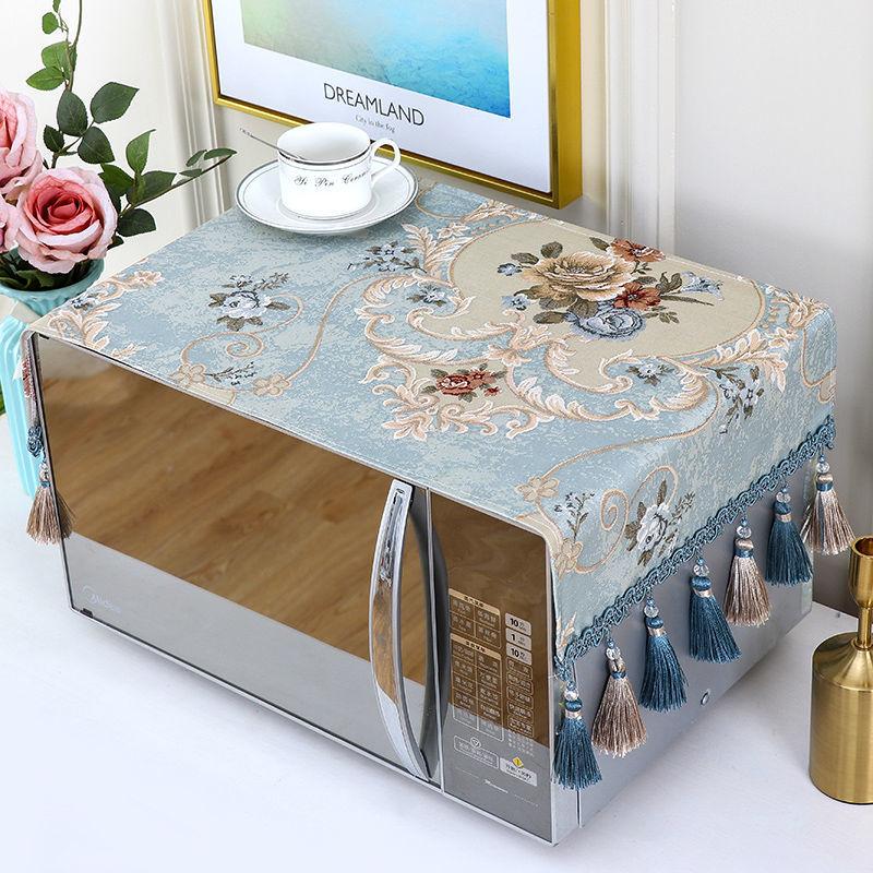 Microwave Dust Cover Kitchen Storage Bag Waterproof Cover Microwave Cover Towel