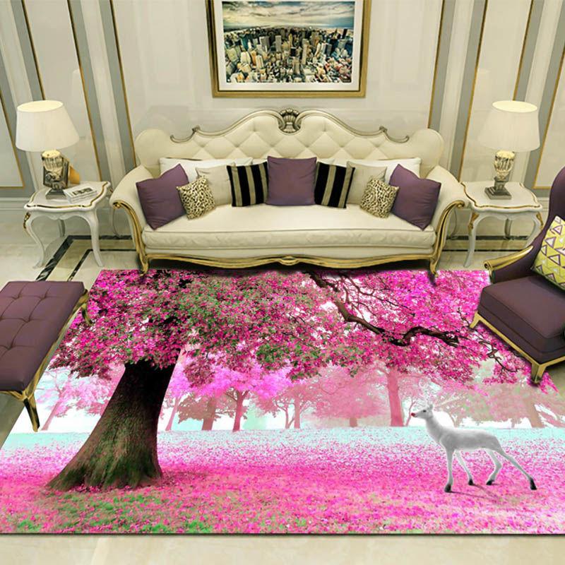 3D Carpet Floor Mats Bedroom Living Room Door Stepping Mats Home Door Mats Door Coffee Table Mat European Style