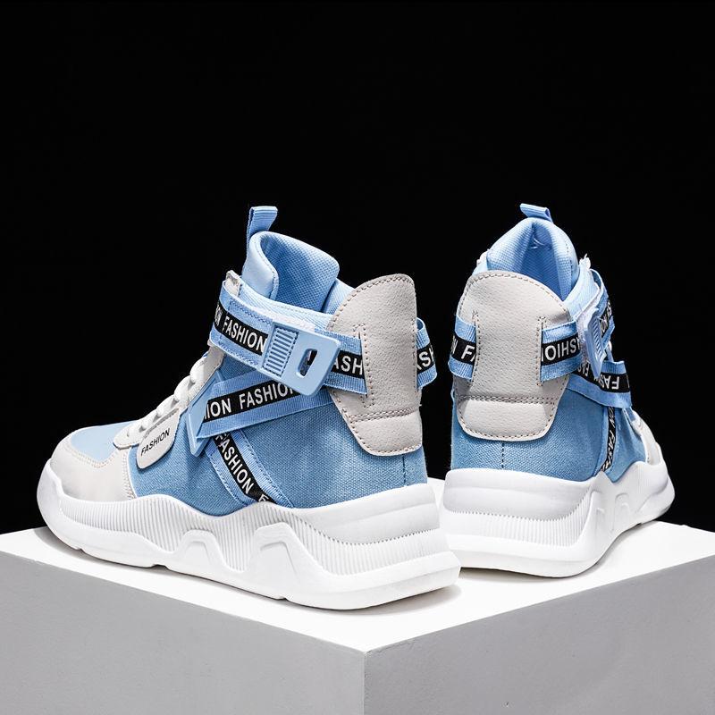 Men's Inner Heightening Martin Boots Men's High Top Casual Shoes Men's Deodorant Shoes