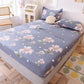 Thick Three-piece Cotton Bed Sheet Pillowcase Non-slip Protective Cover Cotton Bedspread Mattress Cover