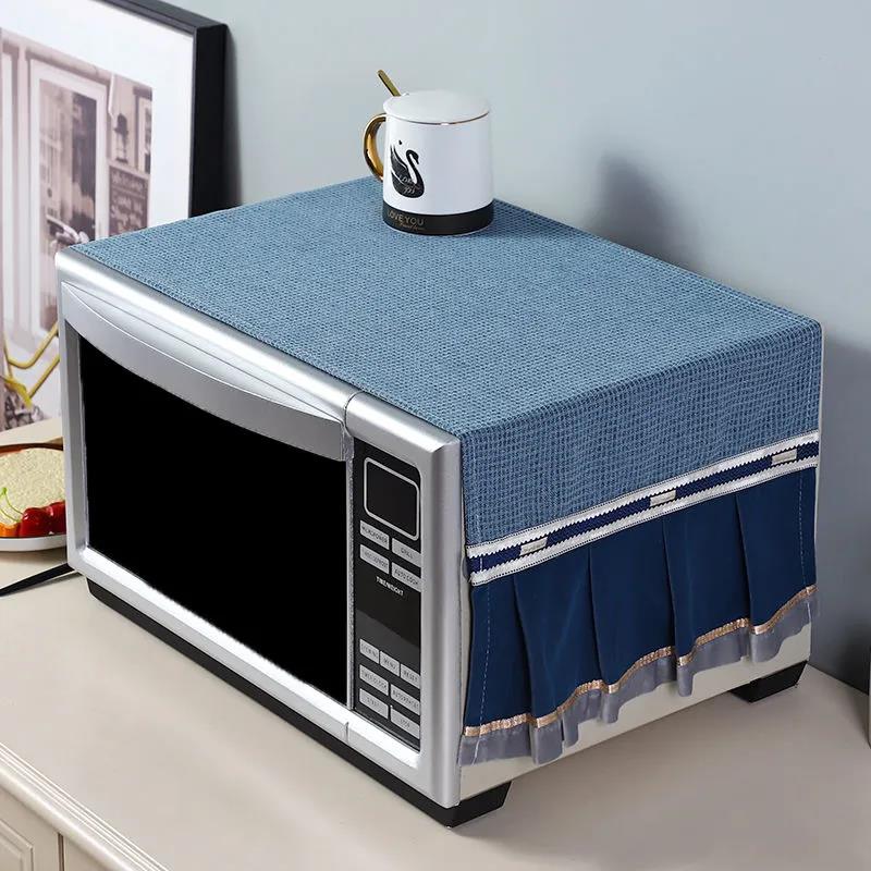 Microwave Dust Cover Waterproof and Dustproof Oven Cover Towel All-inclusive Oil-proof Cover Curtain
