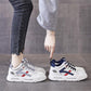 Spring Autumn Leather White Shoes Sports Shoes Casual Shoes College Style All-match Platform Shoes Women