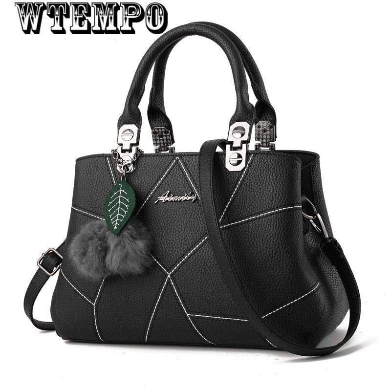Leather sense handbag fashion handbag trend shoulder bag Messenger bag European and American style