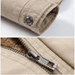 Large Size Cotton Jacket Men's Self-cultivation Plus Velvet Thick Warm Top for Young and Middle-aged Outdoor Skiing and Mountaineering Clothing