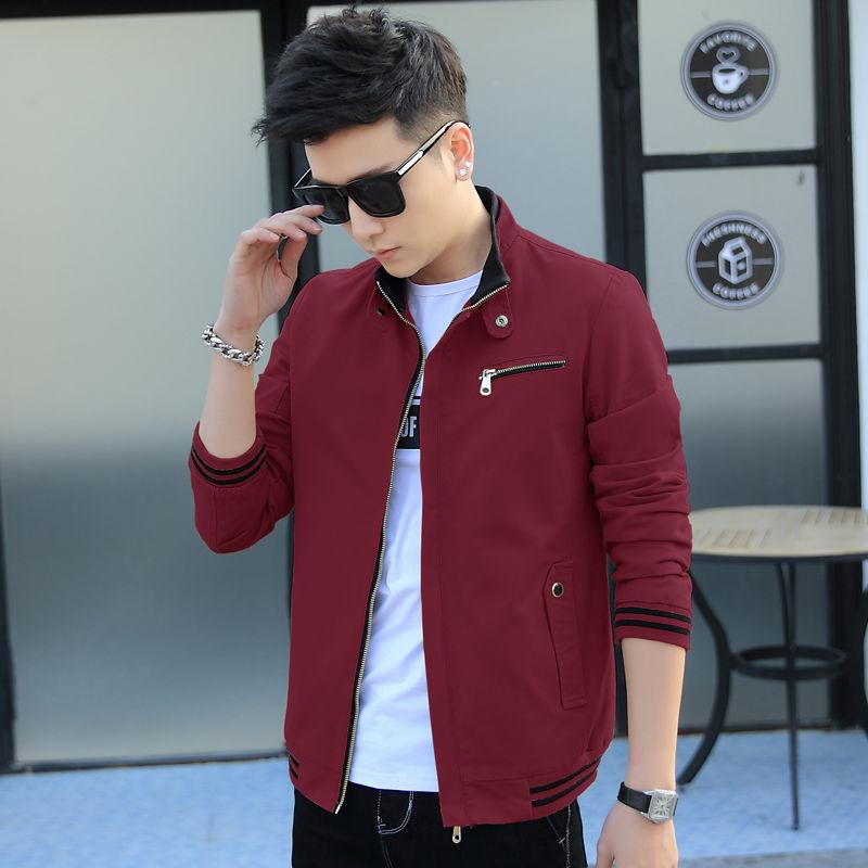 Men's Jacket Spring Trend Spring and Autumn Tooling Denim Spring Men's Jacket Cotton Top