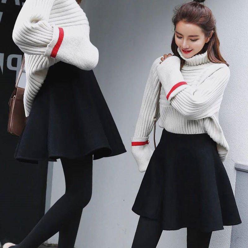 Two Layers High-waist Fairy Skirt Plus Size Short Skirt Women's A-line Skirt Tutu Pleated Skirt Anti-glare Solid Color