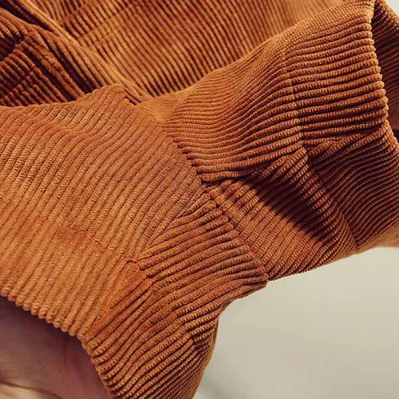 Autumn and Winter Plus Size Thickened Corduroy Shorts Women's Western Style Is Thin Wide-leg Corduroy High Waist All-match Outer Wear Boot Pants