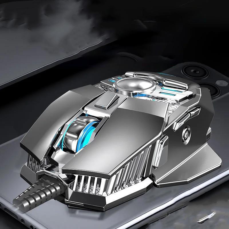 Programming Mouse Wired Mechanical Gaming Game Eternal Robbery Computer Office Eating Chicken Cf Pressure Gun Gaming Luminous Mouse