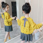 Children's Spring and Autumn Clothes Loose Casual Sweater Long Sleeve Round Neck Outwear Coat