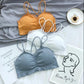 Korean Version of Women's Underwear with Strapless Beautiful Back Anti Light Movement Chest Wrapping and No Steel Ring